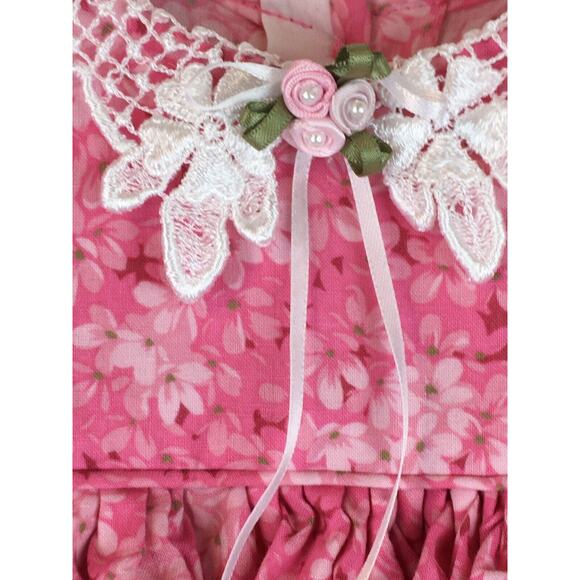 Girls Dress pink 24 mos Tulle Quilters Exclusively Fabric Country - Picture 4 of 16